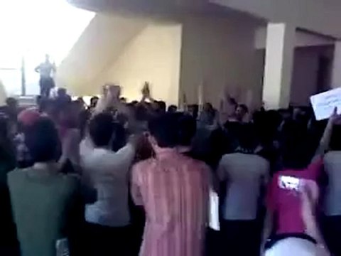 Syria فري برس اتحاد طلبة سوريا الاحرار حلب مظاهرة كلية معلوماتية 17 5 2012 ج2 Aleppo