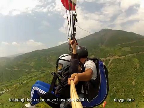 tekirdağ uçmakdere yamaç paraşütü uçuşları duygu ipek 13 mayıs 2012