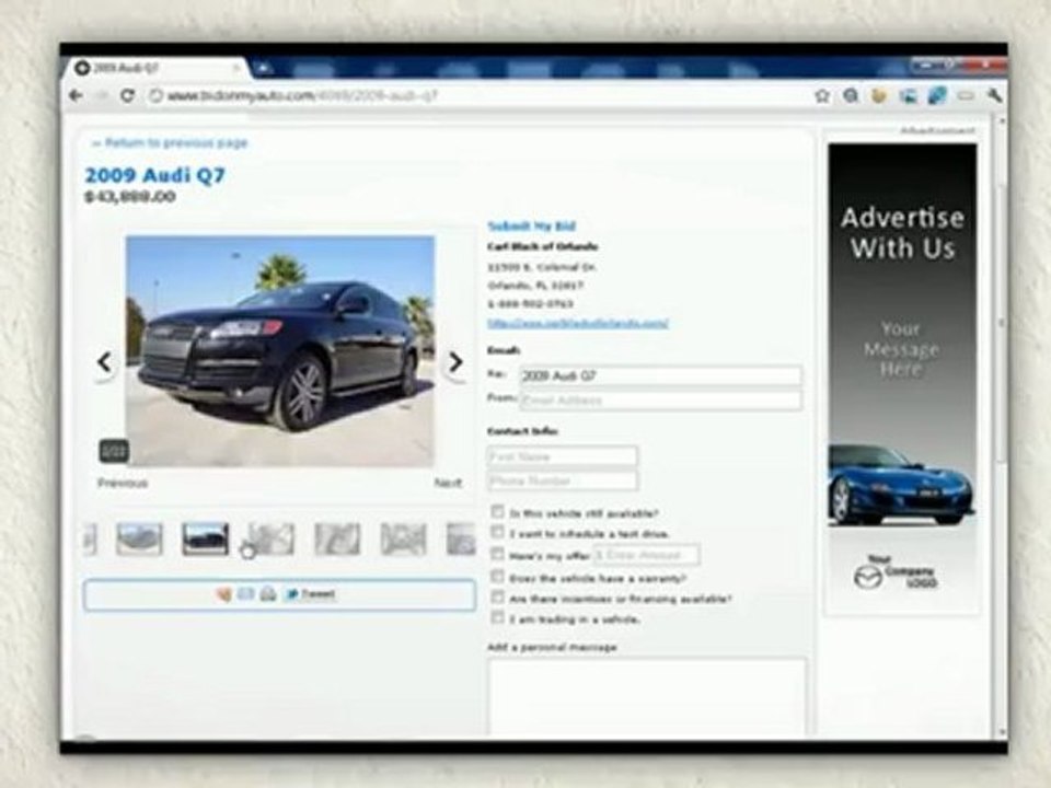 Online Auto Auctions - BidOnMyAuto.com