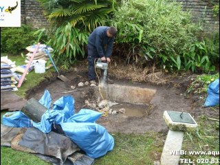 Aquajoy - Small Pond Construction With Waterfull