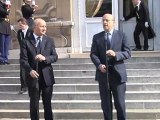 Passation de pouvoirs entre Alain Juppé et Laurent Fabius (17.05.2012)