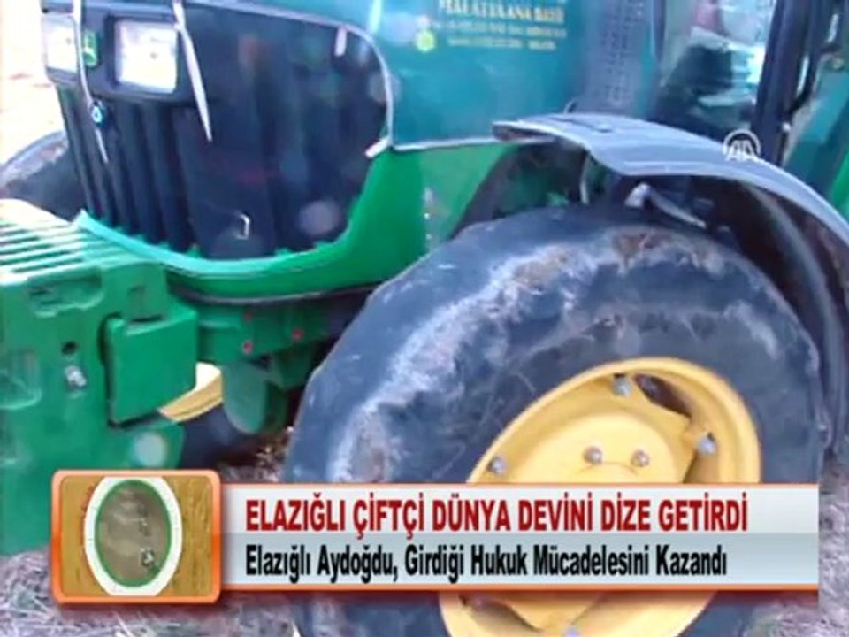 ELAZIĞLI ÇİFTÇİ DÜNYA DEVİNİ DİZE GETİRDİ 16.5.2012