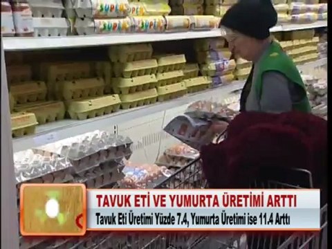 TAVUK ETİ VE YUMURTA ÜRETİMİ ARTTI 16.5.2012.
