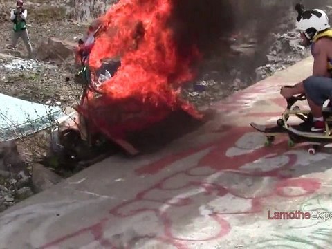 Sauter dans un cercle en feu : FAIL