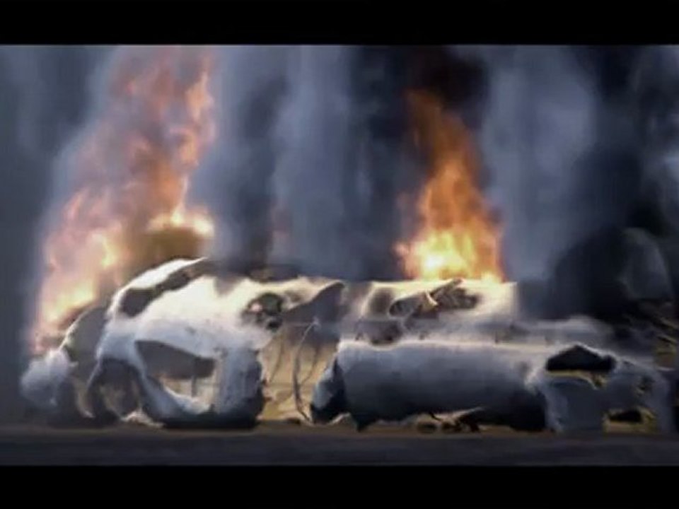 Zeppelin crash. Blender 2.63 various experiments.