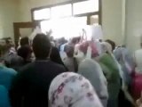 Syria فري برس جامعة حلب مظاهرة داخل كلية الطب البشري 17 5 2012 Aleppo