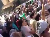Syria فري برس جامعة حلب مظاهرة حاشدة أمام مبنى الحزب دقة عالية 17 5 2012 Aleppo