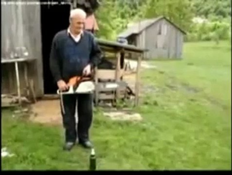 Ağaç Kesme Motoru İle Şişe Kapağı Nasıl Açılır (SD)