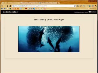 Video js un lecteur vidéo avec HTML5