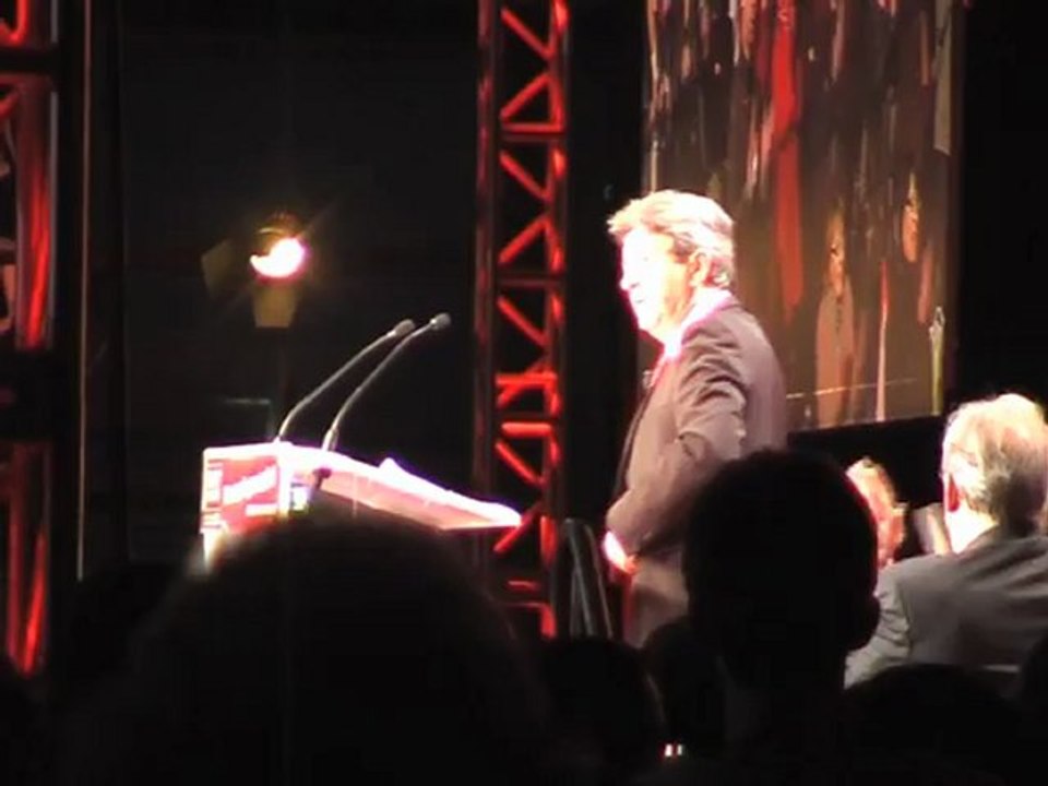 Jean-Luc Mélenchon à vierzon pour le meeting du Front de Gauche