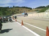 Roulage  moto Ales MD-SF43 crash 350RDLC 14 Mai 2012
