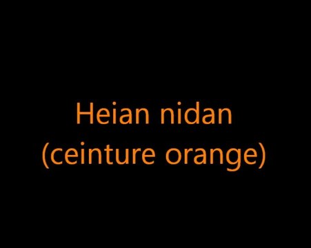 Heian nidan (ceinture orange) - Karaté Shotokan