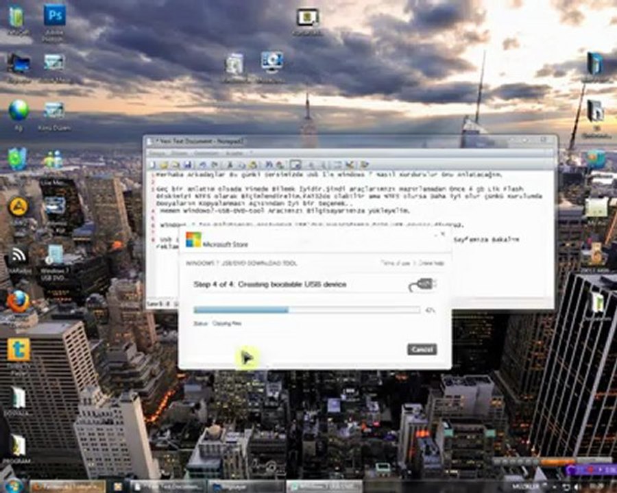 Usb'den Windows 7 format atmak ''teknoctrl''