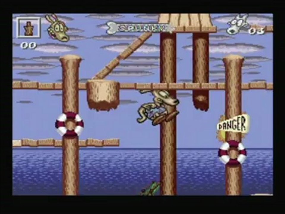 CGRundertow ROCKO'S MODERN LIFE: SPUNKY'S DANGEROUS DAY for SNES / Super Nintendo Video Game Review