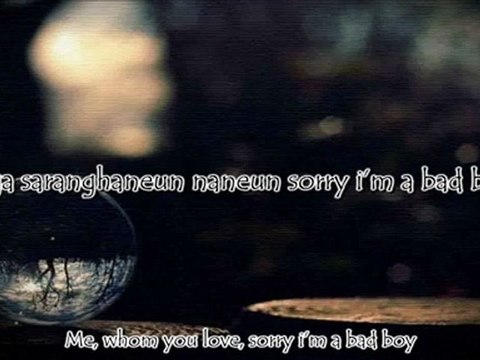 Big Bang - BAD BOY Lyrics (Eng/Rom)