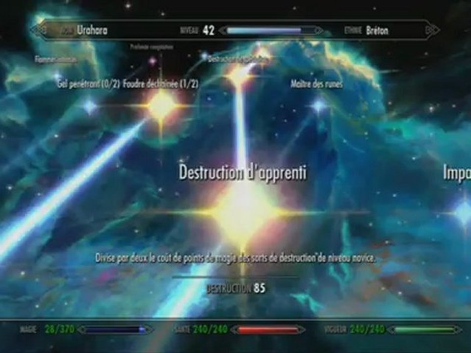 Funky's tip's Skyrim : augmentation archerie destruction guérison sans effort
