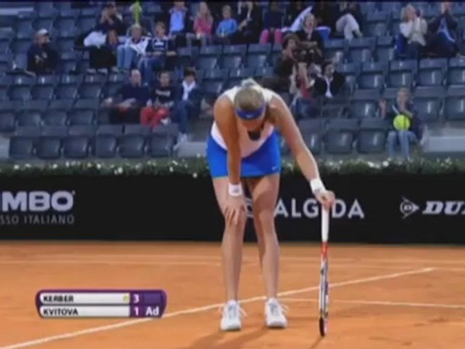 Rom: Kerber fightet sich ins Halbfinale