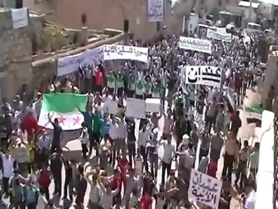 Syria فري برس حلب  عندان  جمعة ابطال جامعة الحرية    الله اكبر 18 5 2012 Aleppo