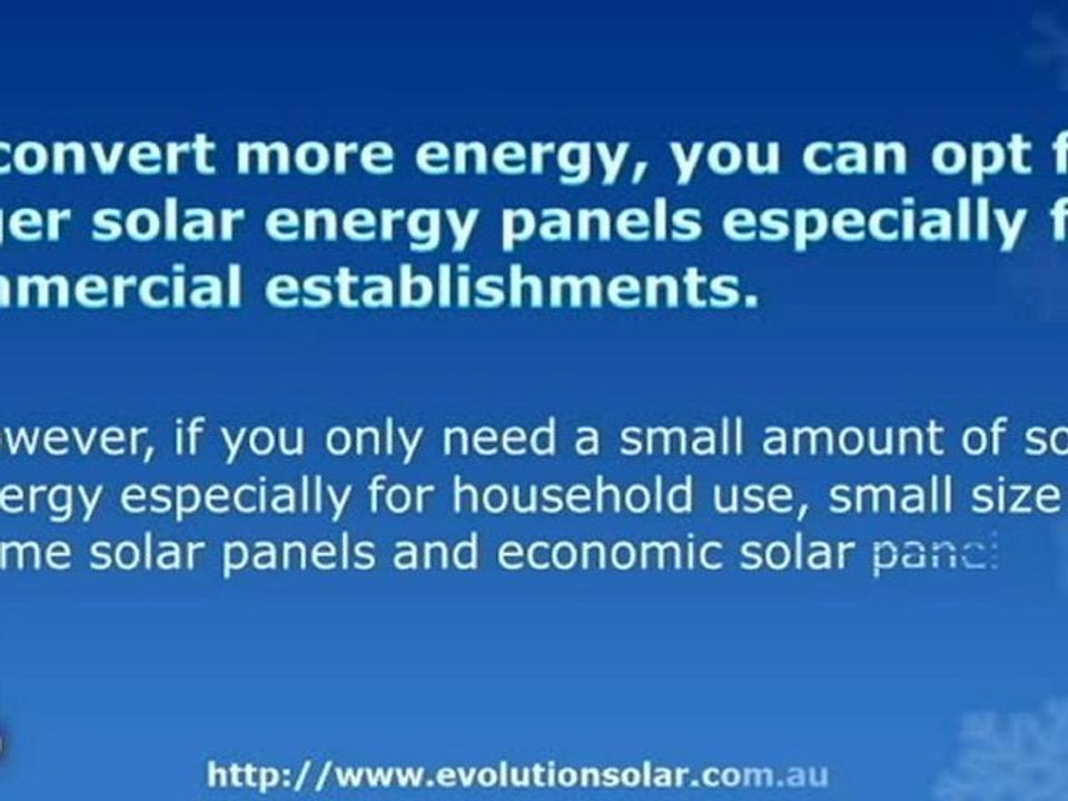 Harnessing Energy from the Sun through Solar Energy Panels