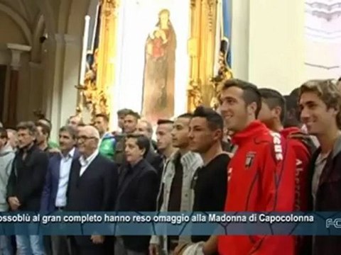 Fc Crotone | I rossoblù al gran completo hanno reso omaggio alla Madonna di Capocolonna