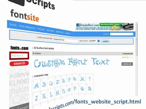 Fonts website script