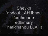 La modestie de sheykh dhimary (hafidhahou LLAH)