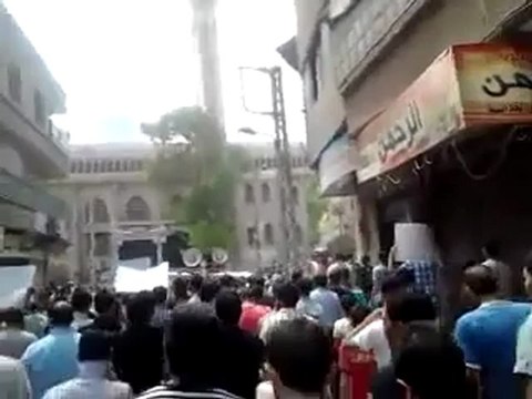 Syria فري برس ريف دمشق مظاهرة حاشدة زملكا ريف دمشق جمعة أبطال جامعة حلب 18 5 2012 ج5 Damascus