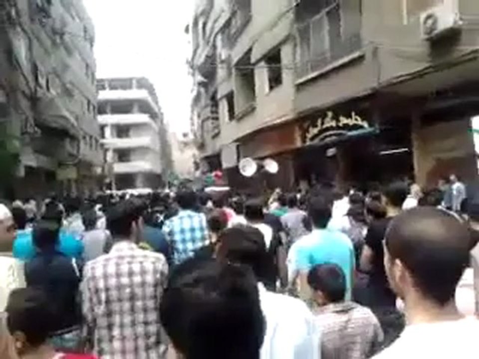 Syria فري برس ريف دمشق مظاهرة حاشدة زملكا ريف دمشق جمعة أبطال جامعة حلب 18 5 2012 ج2 Damascus