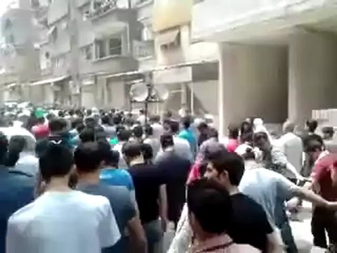 Syria فري برس ريف دمشق مظاهرة حاشدة زملكا ريف دمشق جمعة أبطال جامعة حلب 18 5 2012 ج1 Damascus