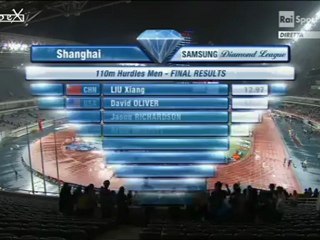 110m hurdles Shangaï 2012, Liu Xiang 12.97 (+0.4m/s)