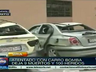 Explosión de coche bomba en Siria deja 9 muertos