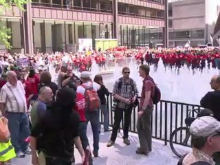 Sommet de l'Otan: les manifestants veulent "taxer Wall Street"