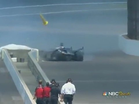 Indycar Indianapolis 2012 Qualifying Big crash Servia