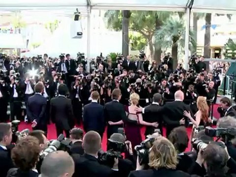 Cannes: tapis rouge du film Des hommes sans loi ( Lawless )