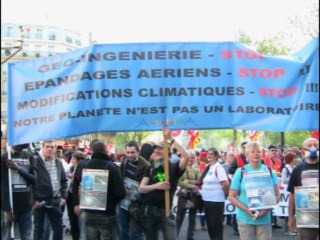 1/2- Manifestation contre la GEOINGENIERIE -1er Mai 2012 -Paris