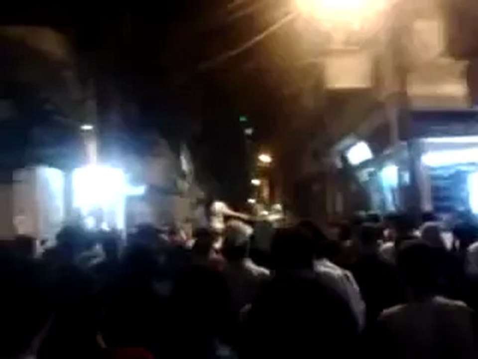 Syria فري برس  ريف دمشق مظاهرة أحرار زملكا المسائية     19 5 2012  ج3 Damascus