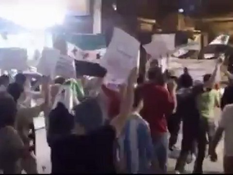 Syria فري برس حلب مظاهرة مسائية لثوار حي السكري 19 5 2012 ج4 Aleppo