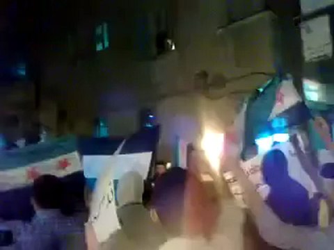 Syria فري برس حلب حي السكري مظاهرة مسائية 19 5 2012 ج2 Aleppo