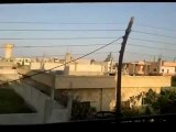 Syria فري برس  درعا داعل إطلاق نار كثيف من الحواجز لترهيب الأهالي 19 5 2012 Daraa