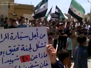 Syria فري برس ادلب الركايا مظاهرة السبت  19  5  2012 Idlib