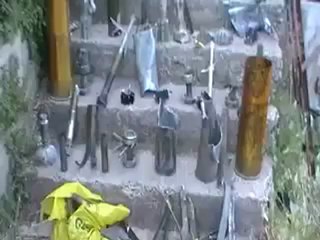 Syria فري برس حمص قلعة الحصن بعض القذائف التي اطلقت على الامنين 19 5 2012 Homs