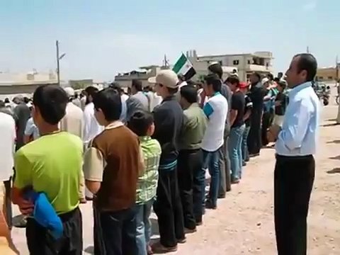 Syria فري برس حماه المحتلة مظاهرة لاحرار التوبة وجبل شحشبو بريف حماة السبت 19 5 2012 Hama