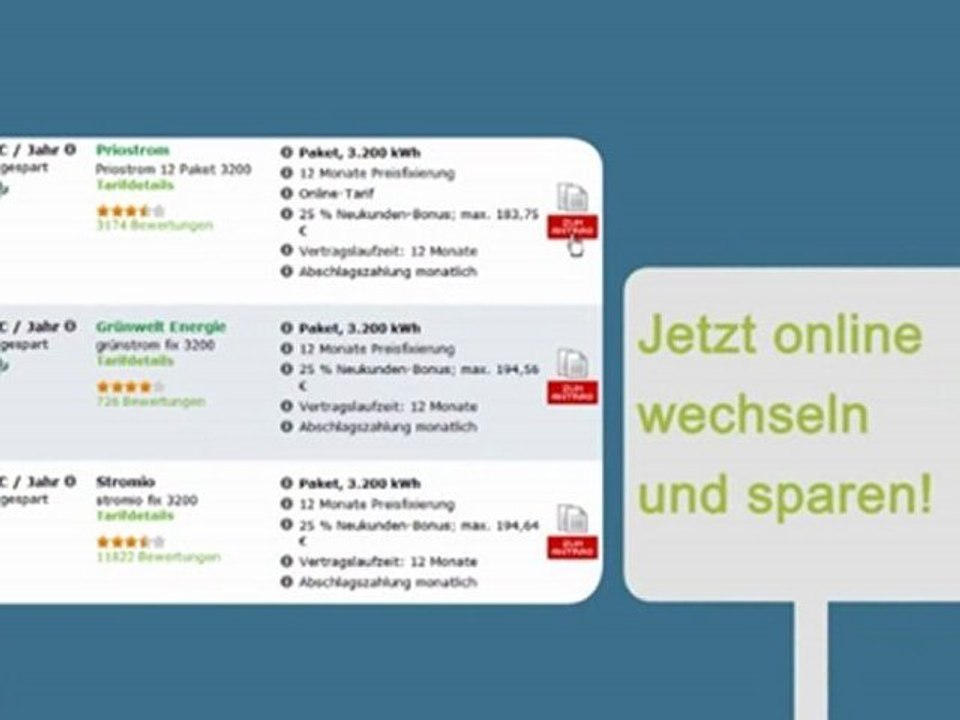 Strompreise einfach vergleichen und wechseln