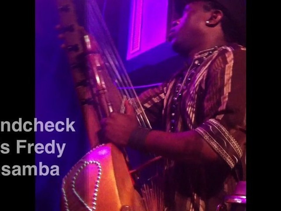SOUNDCHECK FREDY MASSAMBA IN PARIS MAY 18TH 2012