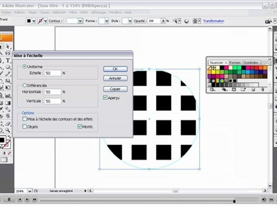 "Webdesign-x.fr" "Webmaster Paris"TUTO CRÉER DES MOTIFS ILLUSTRATOR CS3