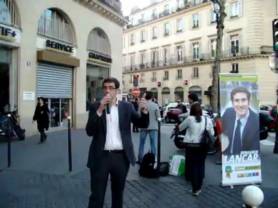 Benjamin Lancar - Meeting de rue place Franz Liszt