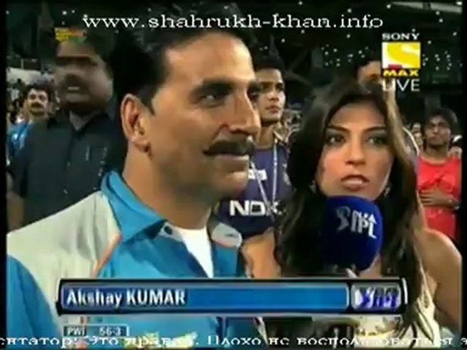 Shah Rukh Khan - KKR match vs PWI - 19 may 2012 (russian subtitles)