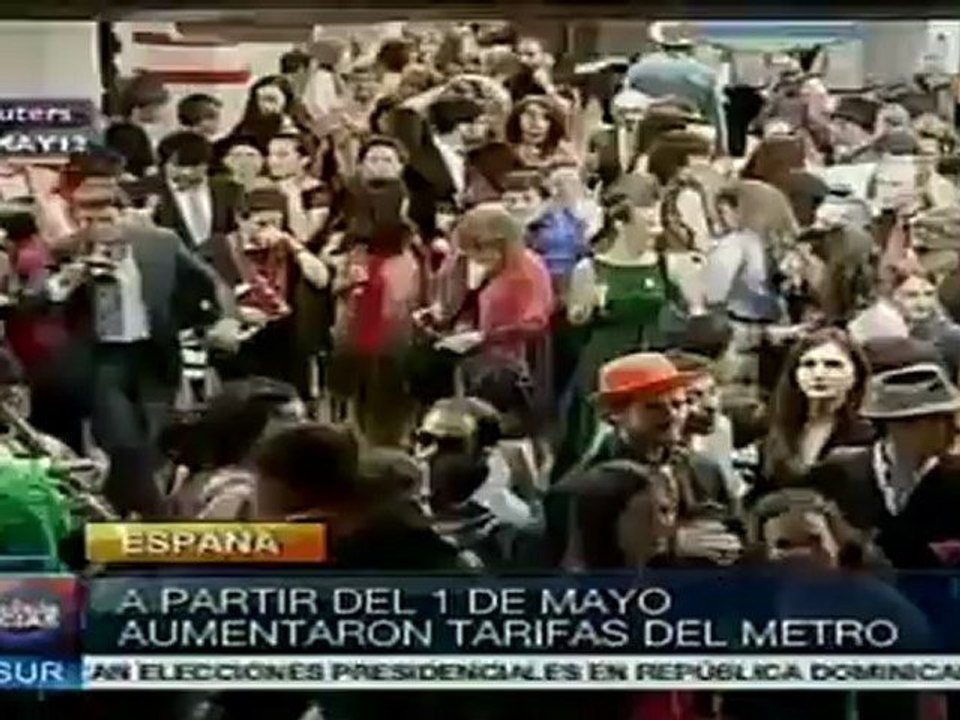 Jóvenes denuncian tarifazo en el Metro de Madrid