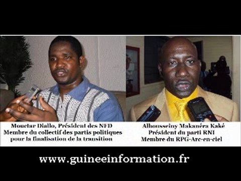 LES GRANDES GUEULES -MOUCTAR DIALLO, président des NFD(Collectif des partis pour la finalisation de la transition) et ALSENY MAKANERA, président de RNI (Arc-en-ciel)
