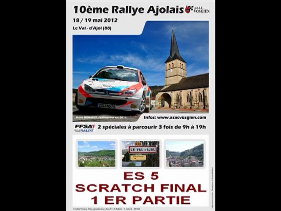 10 EME RALLYE AJOLAIS ES 5 - SCRATCH FINAL 1 ER PARTIE